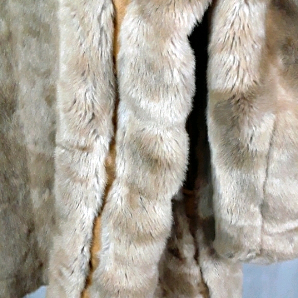 VTG Sterling stall sz 12 lined mink fur brown coat - Picture 7 of 8